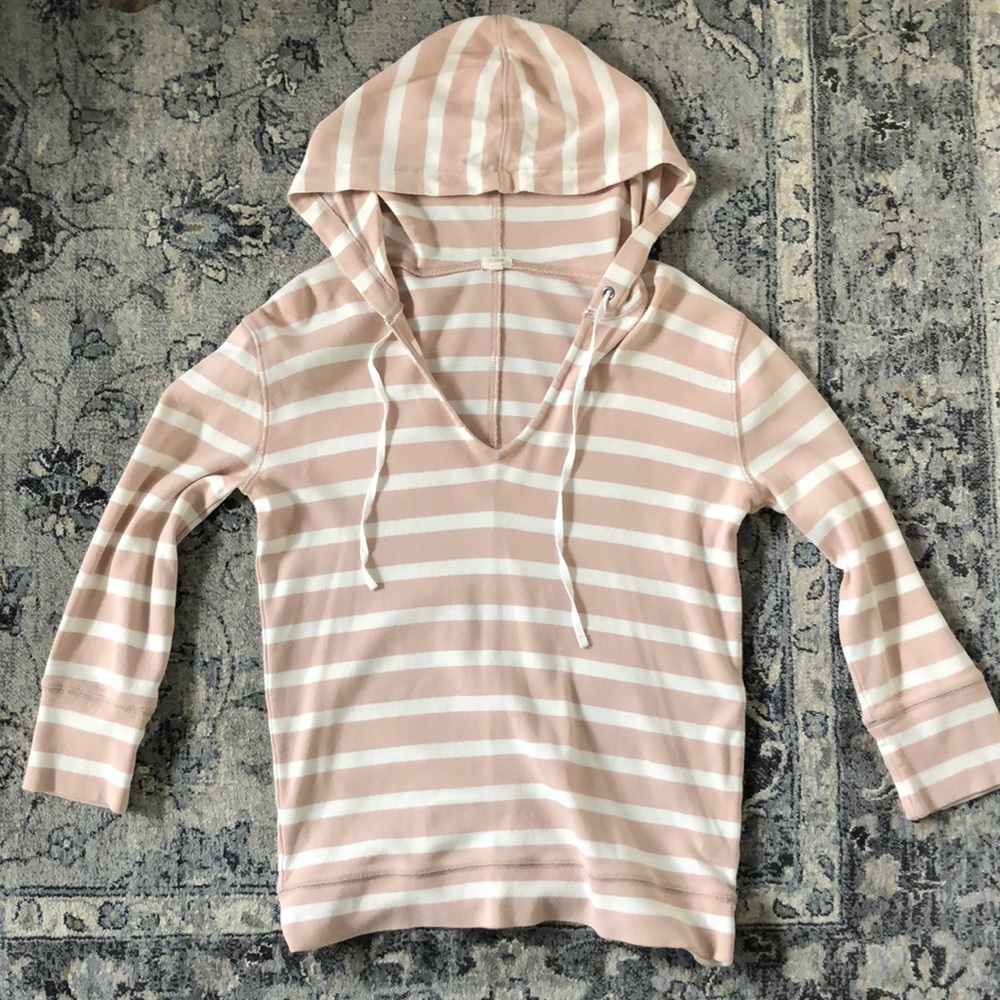 J. CREW v neck hoodie